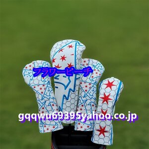 ４点セット　ゴルフ　ヘッドカバー　3.5共通FW　DW　UT　 パター 　ドライバー　Bettinardi　ベティナルディ 組み合わせ