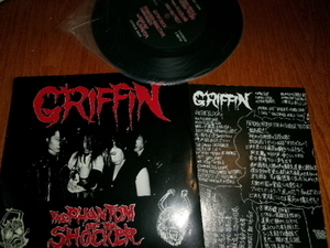 日本のパンク/メタル■GRIFFIN 7inch「THE PHANTOM OF THE SHOCKER」開高健　殺人歌謡　放送禁止？　ハードコア