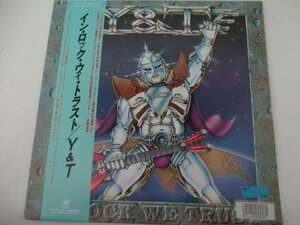 LPレコードC・イン・ロック・ウィ・トラスト・Y&T・AM