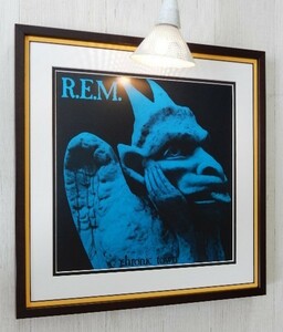 R.E.M./アール・イー・エム/LPジャケット・ポスター額付/クロニック・タウン/Chronic Town/ガーゴイル/アルバムアート/おしゃれリビング