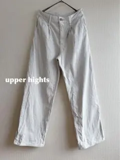 upper hights THEHAILEY ハイライズワイドタックパンツ 78