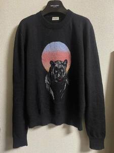 サンローランパリ　レオパードニット L saint laurent paris knit