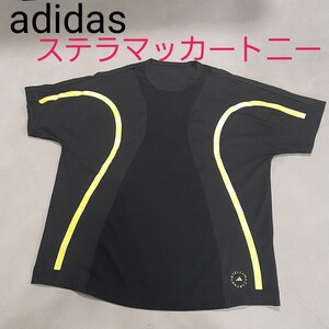 【超美品】adidas ステラマッカートニー　ラグラン　Tシャツ　ランニング　スポーツジム　フィットネス　レディースM　メッシュ