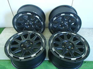 【美品】 デリカD5 MONZAJAPAN HI-BLOCK REGULES 17インチ アルミ ホイール 17×7.5J/5H/PCD114.3 ET+41 4本セット 【24-1045】