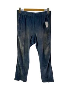 Needles◆23AW/Narrow Track Pant-C/PE Vブーツカットパンツ/M/ベロア/BLU/無地/ns2