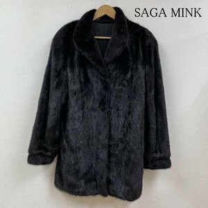 古着 SAGA MINK 銀サガ リアルファー ファーコート サガミンク Superb Quality Ranched Mink コート コート 表記無し 無地