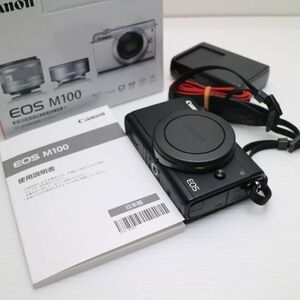 新品同様 EOS M100 ブラック 即日発送 Canon ミラーレス一眼カメラ デジタルカメラ あすつく 土日祝発送OK