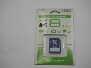 未開封新品●ELSONIC SDHCメモリーカード 8GB クラス10●バッファロー SDカード