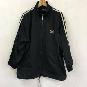 80s 90s adidas トラックジャケット ブラック Lサイズ アディダス ジャージ 黒 ビンテージ　