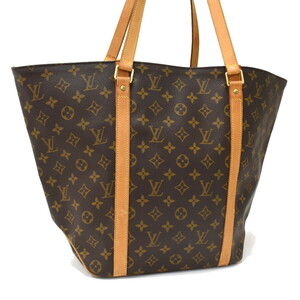 1円 ◆美品 LOUIS VUITTON ルイヴィトン ショルダーバッグ サックショッピング M51108 モノグラム ブラウン◆E.Cmgs.tI-14