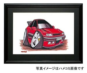 イラスト プジョー３０９ＧＴＩ（赤）