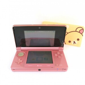 任天堂 NINTENDO 3DS 本体 CTR-001(JPN) ミスティピンク タッチペン ハードカバー コリラックマ 1126-013