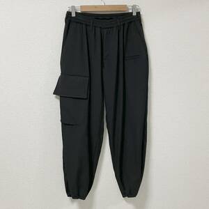 REGULATION Yohji Yamamoto MEN ウールギャバ カーゴパンツ 黒 1サイズ レギュレーション ヨウジヤマモト ミリタリー archive 4060006