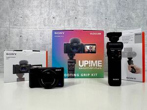 完動品【SONY ソニー/デジタルカメラ VLOGCAM ZV-1シューティンググリップキット(GP-VPT2BT) ZV-1G】ブラック 箱付き