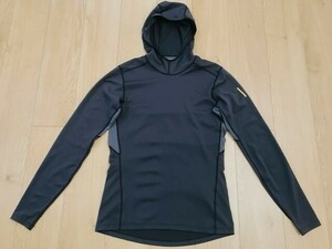 【良品】ARCTERYX アークテリクス＊フードドライストレッチシャツ＊グレー＊M