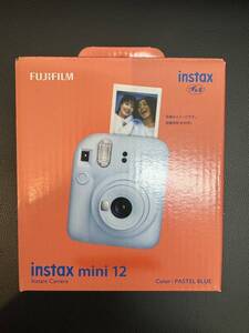 希少品 富士フィルム(FUJIFILM) チェキインスタントカメラ instax mini 12 パステルブルー INS MINI 12 BLUE プレミア商品