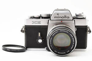 4419 【良品】 Minolta XE + MC ROKKOR-PF 55mm f/1.7 ミノルタ MFフィルムカメラ MF単焦点レンズ 1103