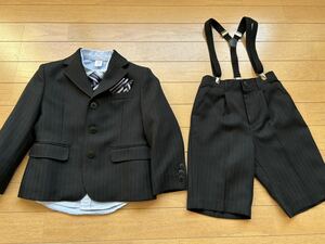 110cm キャット フォーマルスーツセット シャツ GAP ネクタイ、チーフノーブランド