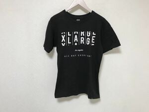 本物エクストララージXLARGEコットンロゴプリント半袖Tシャツ旅行トラベルメンズ黒ブラックストリートSメキシコ製