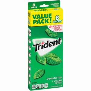 Trident トライデント（スペアミント）ガム　8個パック (1箱14ピース入)