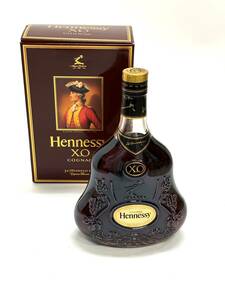 未開栓 ヘネシー XO 金キャップ ボトル 箱付 700ml 40％　Hennessy XO cognac brandy ブランデー　コニャック