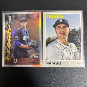 2024 topps archives タリク・スクーバル選手 2枚 デトロイト・タイガース サイ・ヤング賞