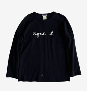 希少!! 名作!! 90s 日本製 agnes.b homme アニエスベー オム ロゴ ロング tシャツ 長袖 ロンT size 3ビンテージ VINTAGE