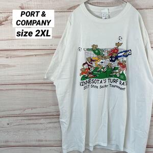 PORT&COMPANY Tシャツ 半袖 プリント イベント ビッグシルエット 2760