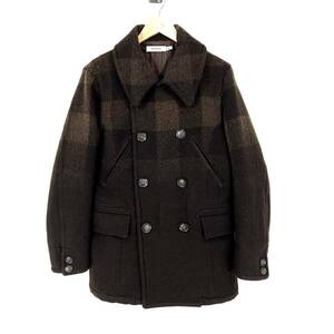 nonnative MARINER COAT Pコート 2 M MELTON BLOCK CHECK ブラウン チェック グラデーション ノンネイティブ