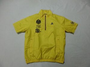 ★★超美品★ lecoq sportif golf ルコックゴルフ 半袖ハーフジップウインドジャケット メンズ（M）