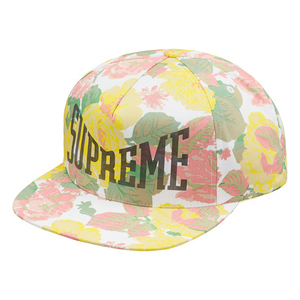 273　Supreme　Floral 5-Panel　Cap　White　フローラル　5パネル　キャップ　白　花柄