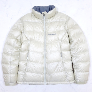 mont-bell ALPINE DOWN JACKET 極美品 モンベル アルパイン ダウンジャケット 800FP アイボリー women