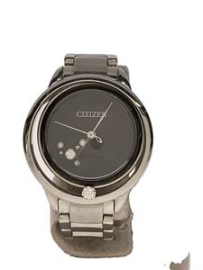 CITIZEN◆ソーラー腕時計/アナログ/ステンレス/BLK/SLV/SS/B036-S112451