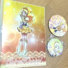 ハピネスチャージプリキュア！ キュアハニー クリアファイル 缶バッジ