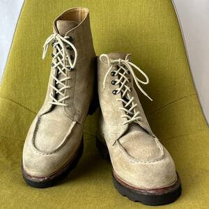 美品 Sand.W.Man別注 PARABOOT パラブーツ BEAULIEU ボーリュー 8 フランス 26.5 27.0 ソロイスト ノンネイティブ スエードブーツ シューズ