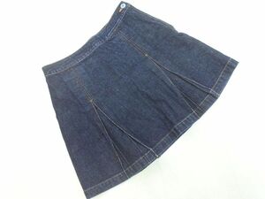 スーパーラヴァーズ Aライン 台形 デニムスカート sizeM（150cmくらい）/紺 ■■ ☆ eda9 子供服