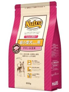 nutro ニュートロ ナチュラルチョイス 超小型犬4kg以下用 エイジングケア チキン&玄米 800g ドッグフード