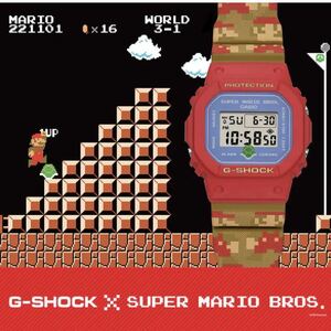 G-SHOCK × スーパーマリオブラザーズ DW-5600SMB-4JR 新品未使用 プライスタグ付き Super Mario Brothers Gショック ニンテンドースイッチ