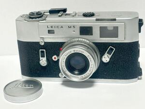 (18) LEICA M5 ライカ FEITZWETZLAR フィルムカメラ レンジファインダー Ernst Leitz GmbH Wetzlar Elmar f=5cm 1:2.8 シャッター確認済み