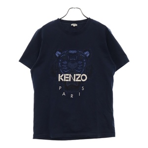 KENZO ケンゾー Perm Classic Tiger Tee クラシックタイガーロゴ 半袖Tシャツ カットソー ネイビー F855TS0504Y1