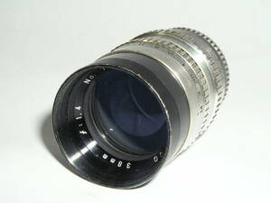 6639★● Dマウント8mmシネ用レンズ、Cine-T. Arco 38mm F1.4、アルコ写真工業 1956年発売 ●