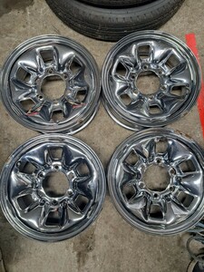 旧車　希少　純正　 ハイエース 4本セット 6穴 15×6Ｊ　ローライダー