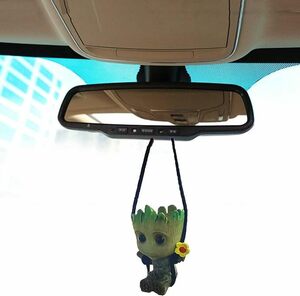 Smiling Little Tree Man ストラップ デコレーション ミラーチャーム ルームミラー アクセサリー 車 バックミラー アイアム グルート