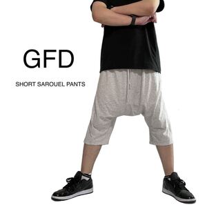 GFD ライトグレー　ショートパンツ　ハーフパンツ　サルエルパンツ　ガウチョパンツ　ワイドパンツ　クロップドパンツ　ジョガーパンツ