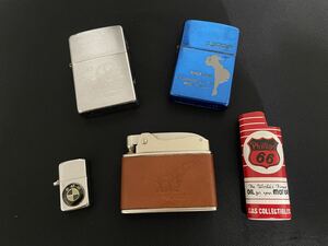 ZIPPO オイルライター 5点 セット 喫煙具 ブルー シルバー BMW Henry Cottons Phillips66 ジッポ ジッポー