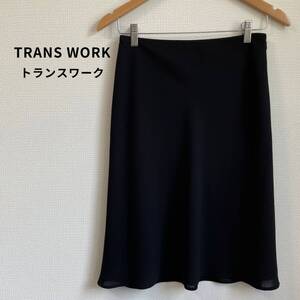 TRANS WORK トランスワーク ひざ丈スカート 日本製 三陽商会