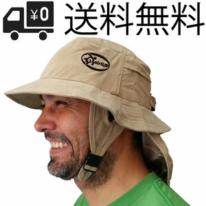 ハット SUP/SUP サーフィン Bucket Hat パドルボード用の帽子 ツバの部分を若干硬めにし、サーフィン時に視界を妨げない airSUP Khaki Ms