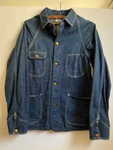 【濃紺美品】orSlow オアスロウ COVERALL カバーオール デニムジャケット サイズ0　1950 50s 日本製/(検索)ビンテージ ヴィンテージ