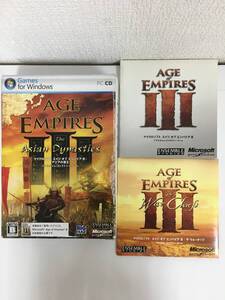 ◆◇F955 Windows AGE of EMPIRES Ⅲ エイジオブエンパイア 3 アジアの覇王 + ウォーチーフ 3本セット◇◆