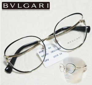 新品タグ付き【BVLGARI ブルガリ】チタン パールジュエリー 眼鏡フレーム メガネ v4099